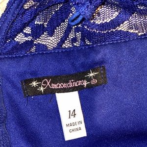 Blue formal dress. Very flowy and breathable.